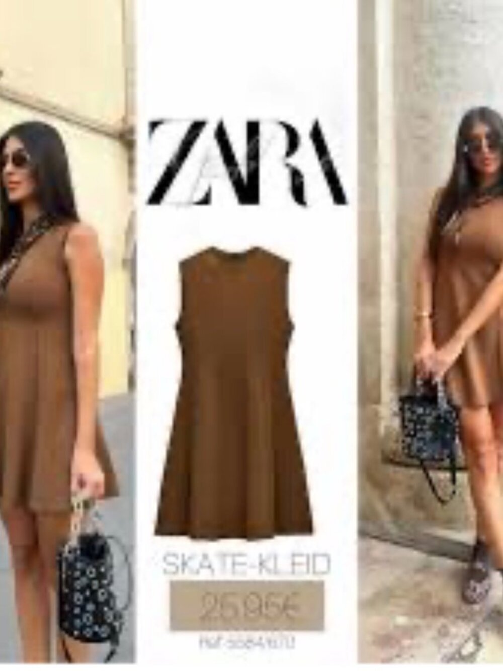 Zara brown mini dress